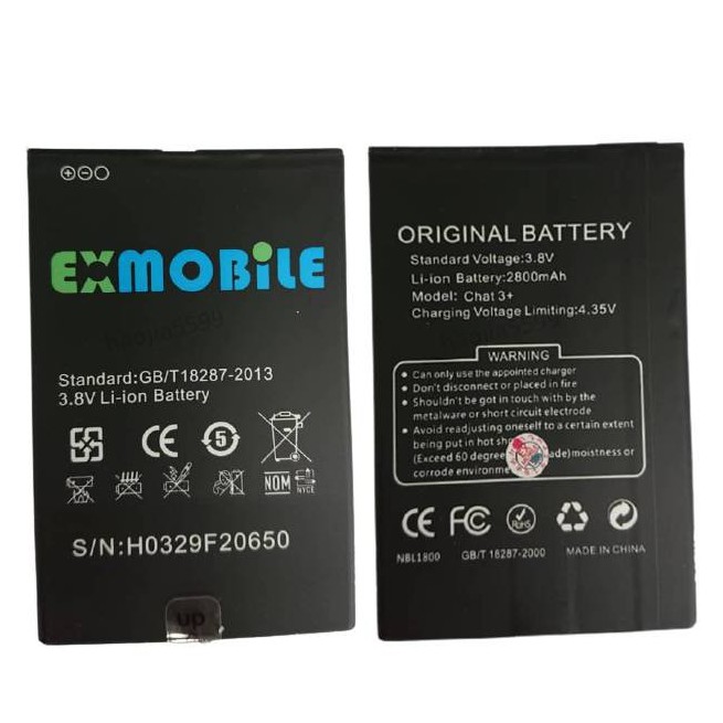 Original Battery Ex Mobile Chat 3 Ex Mobile Chat 4 Exmobile Chat 5 High Quality Battery Shopee Malaysia