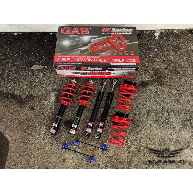 Perodua Alza GAB SS series fully adjustable absorber hilo soft hard