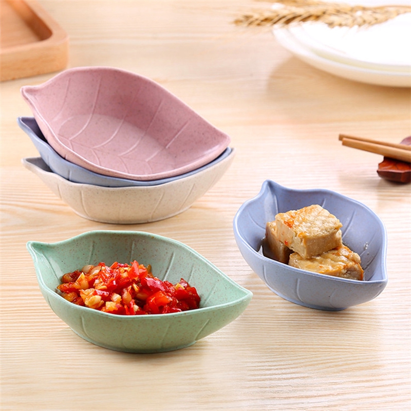 Kitchen Table Eco-friendly Wheat Straw Material Food Dish / Vinegar,Salt,Flavo,Spices,Sauce,Seasoning Dish / Small Snack Plate / Kitchen Food Container / Multifunction Kitchen Tools / Kitchen Utensils Gadget Accessories