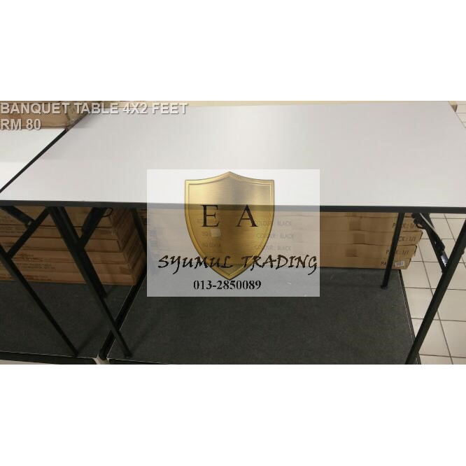  MEJA  LIPAT  BANQUET TABLE 4X2 FEET BARU ADE COD  Shopee 