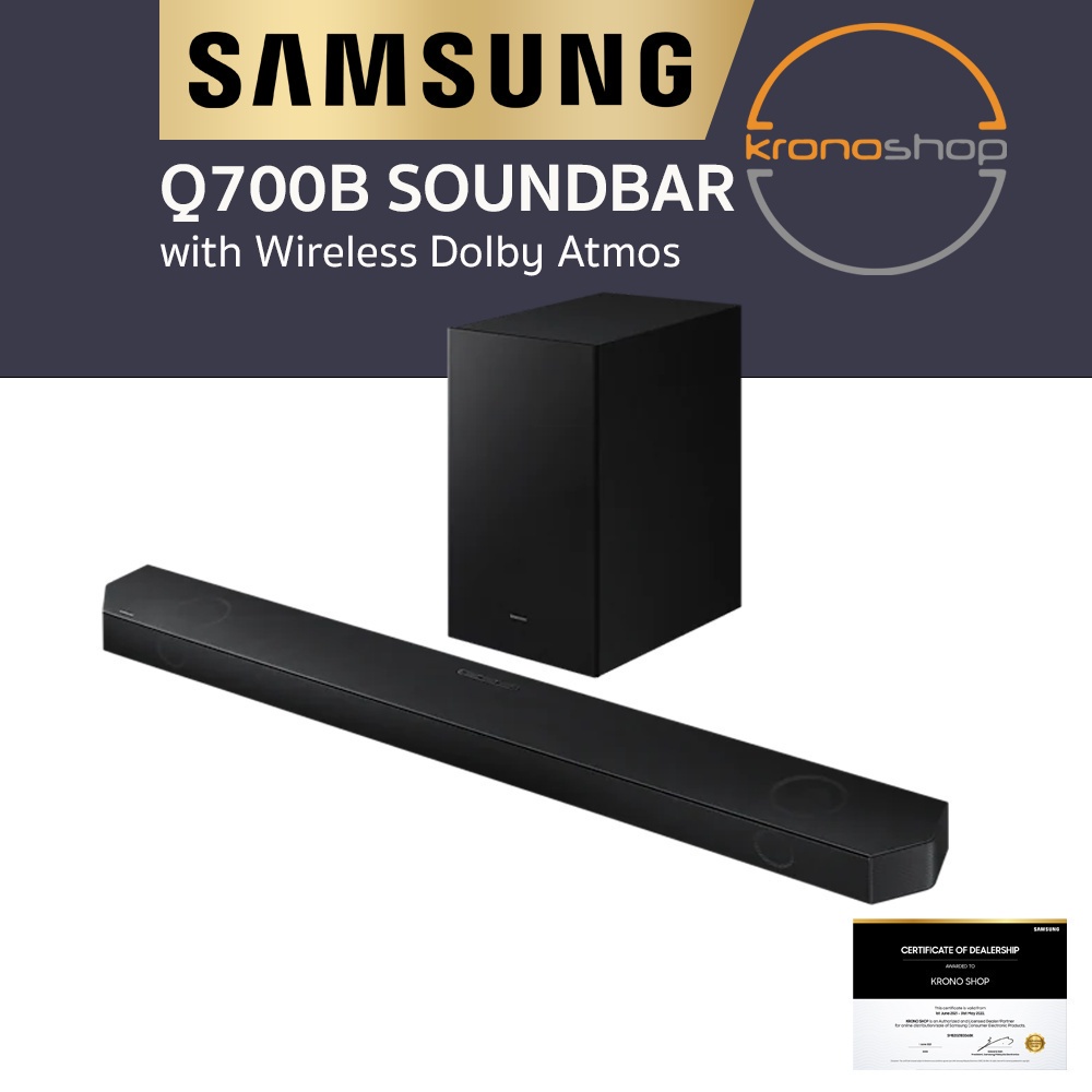 SAMSUNG HWQ700B Soundbar W/Dolby Audio With An Additional Year