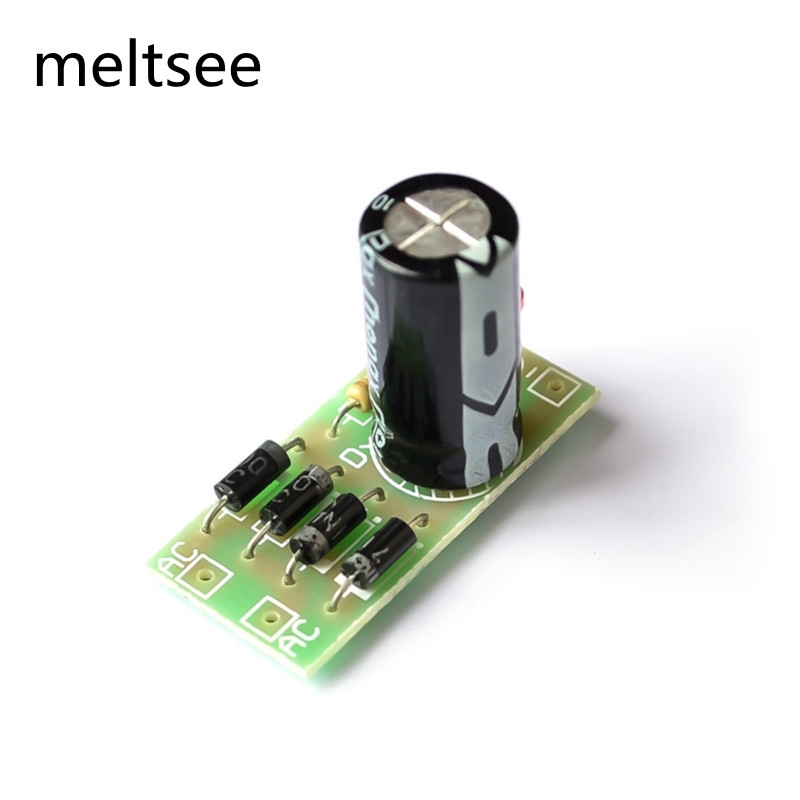 AC to DC power conversion module 1N4007 full bridge rectifier filter