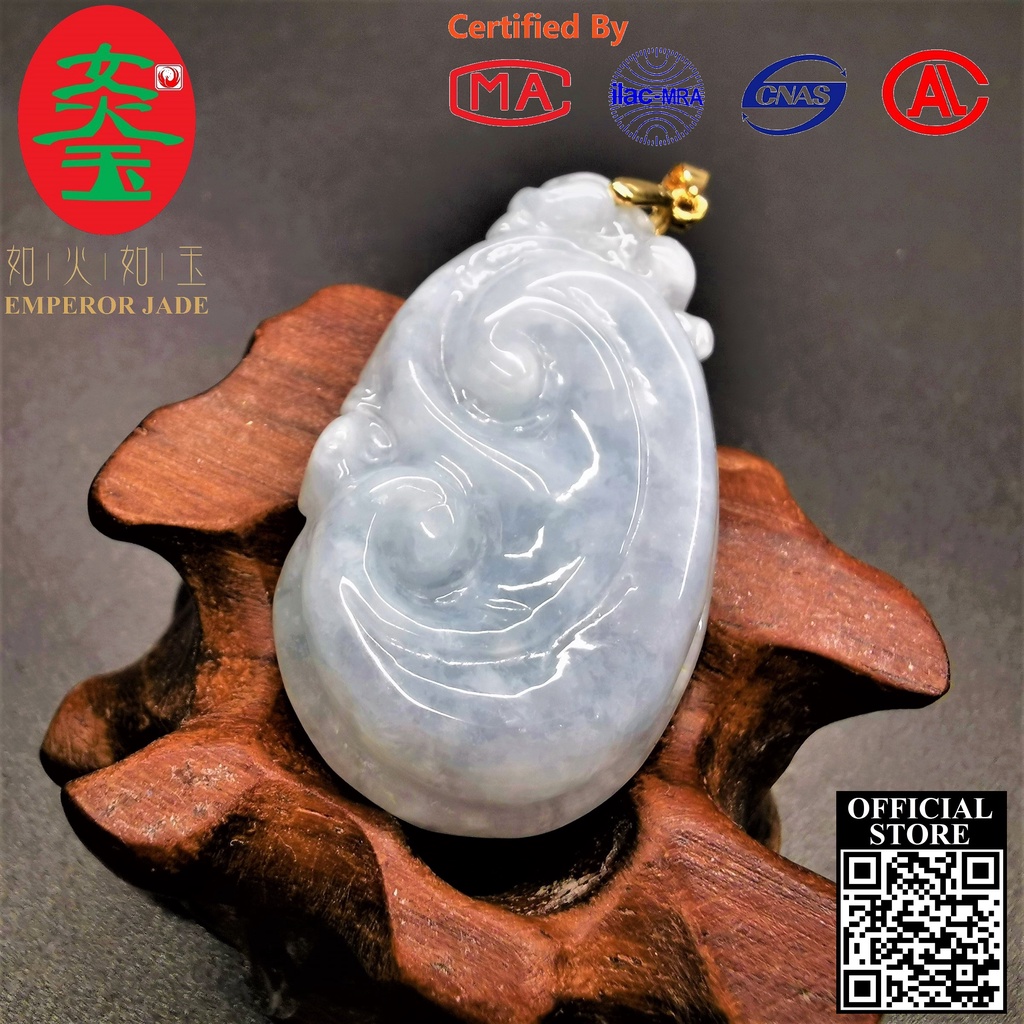 Emperor Jade Myanmar Jadeite Grade A Jade Wishful Pendant【c/w Certificate】缅甸翡翠A等玉如意【附证】