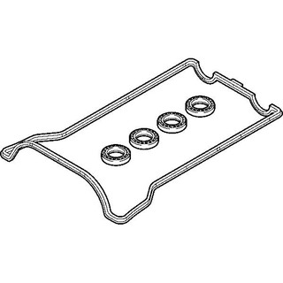 M111 W203 W124 W210 head Valve Cover Gasket set +plug seal Elring 899. ...