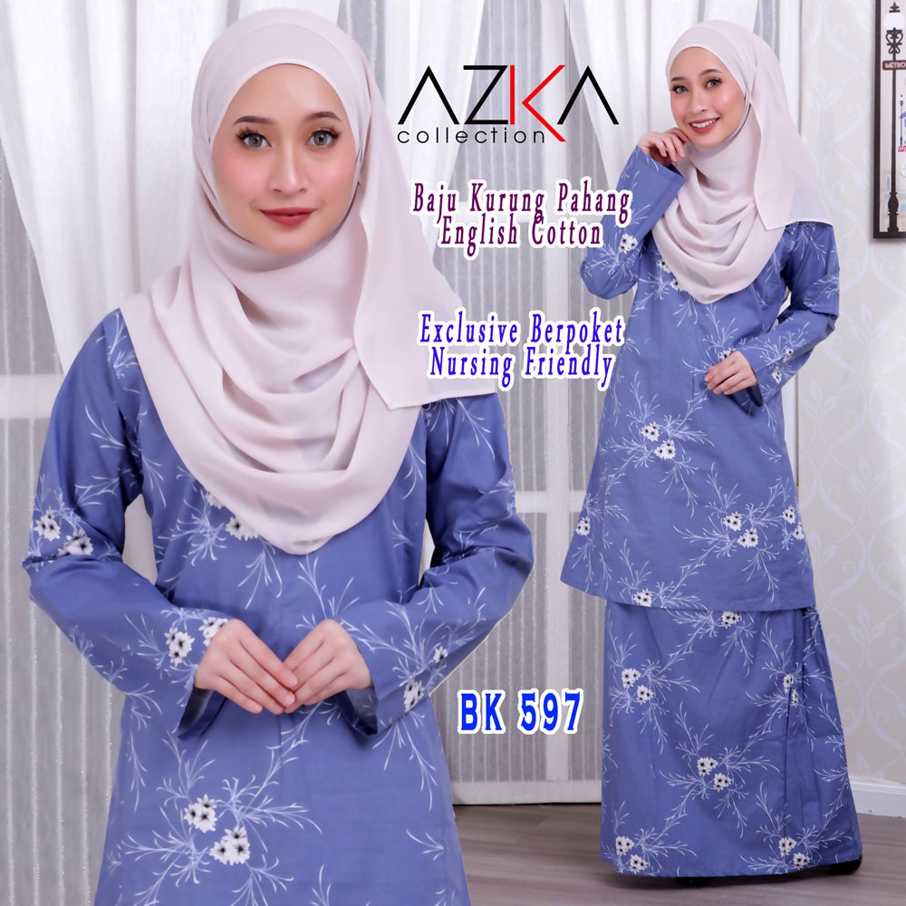 BIG SALE  Kurung  Pahang  English Cotton by AZKA 