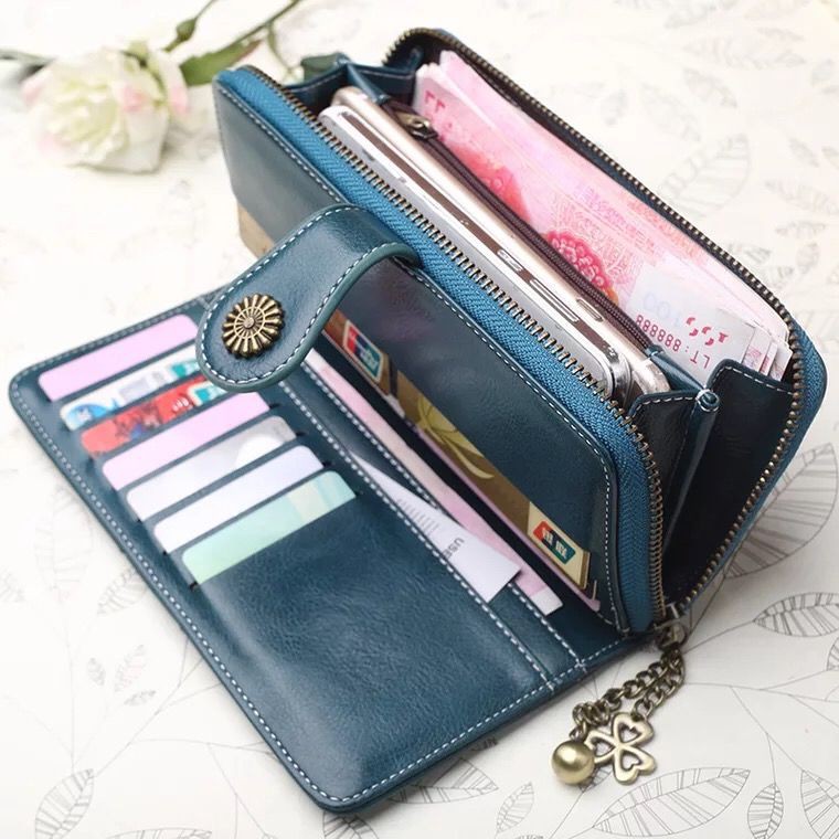 aya baru dompet wanita Gaya panas minyak lilin kulit aya baru dompet wanita Gaya panas minyak lilin kulit