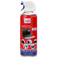 Giga 360 Air Duster Ecologico Spray Cleaning Compressed Canned Nozzle 450ml Electronic Equipments Dust-Off