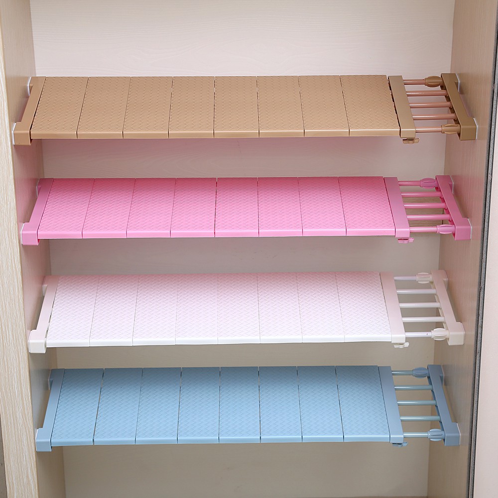 Kitchen Wardrobe Storage Shelf Rack Layered Partition Board