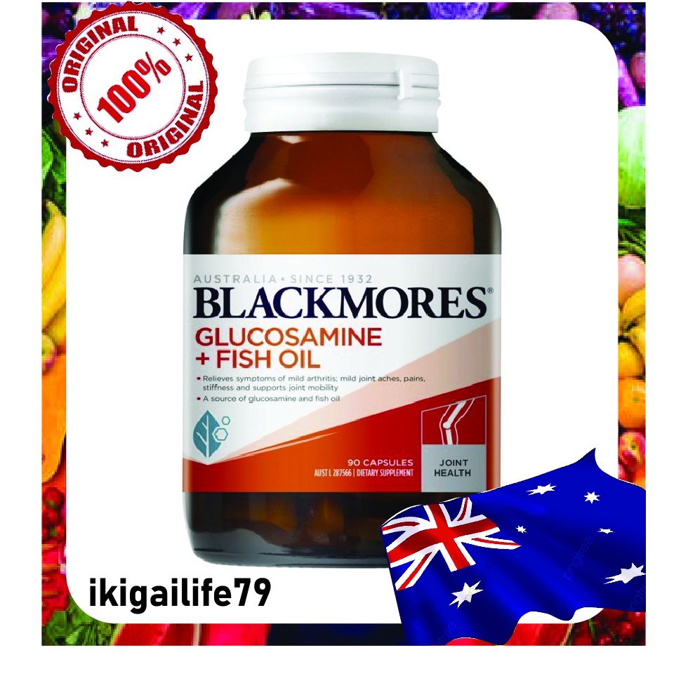 Blackmores Glucosamine + Fish Oil 90 Capsules Shopee Malaysia