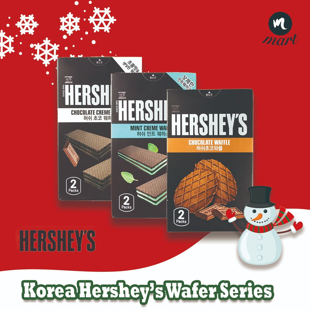 Korea Hershey's Chocolate Waffle Biscuit Mint Chocolate Wafer Choco