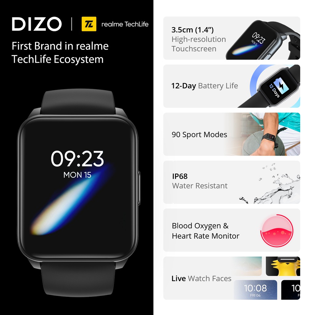Realme TechLife Dizo Watch - DW-2001