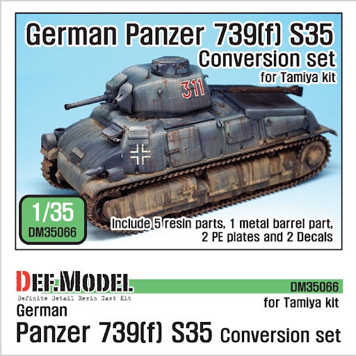 DEF MODEL DM35066 1/35 German Panzer 35S 739(f) Conversion Set For ...