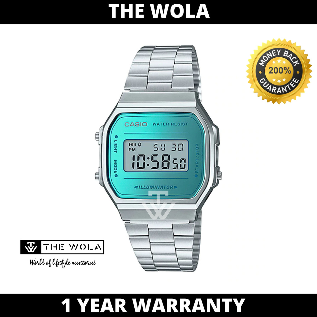 [100% Original Casio] Casio Watch For Men Jam Tangan Lelaki A168WEM-2 (casio watch for men / casio watch)