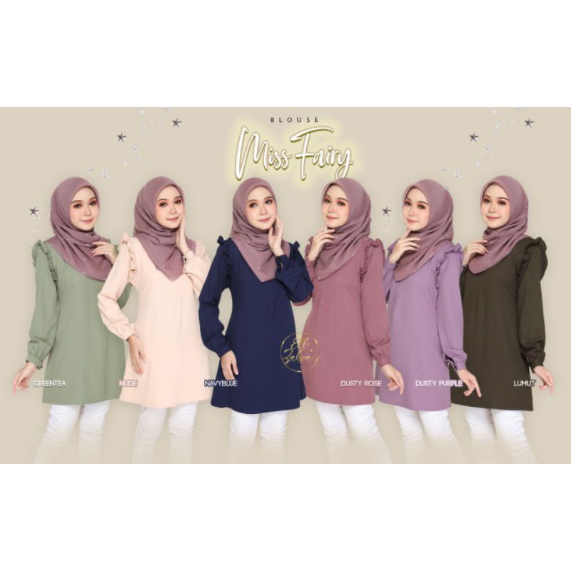 Buy Elle Zahraa Blouse Miss Fairy Nursing Friendly Wuduk Friendly Seetracker Malaysia