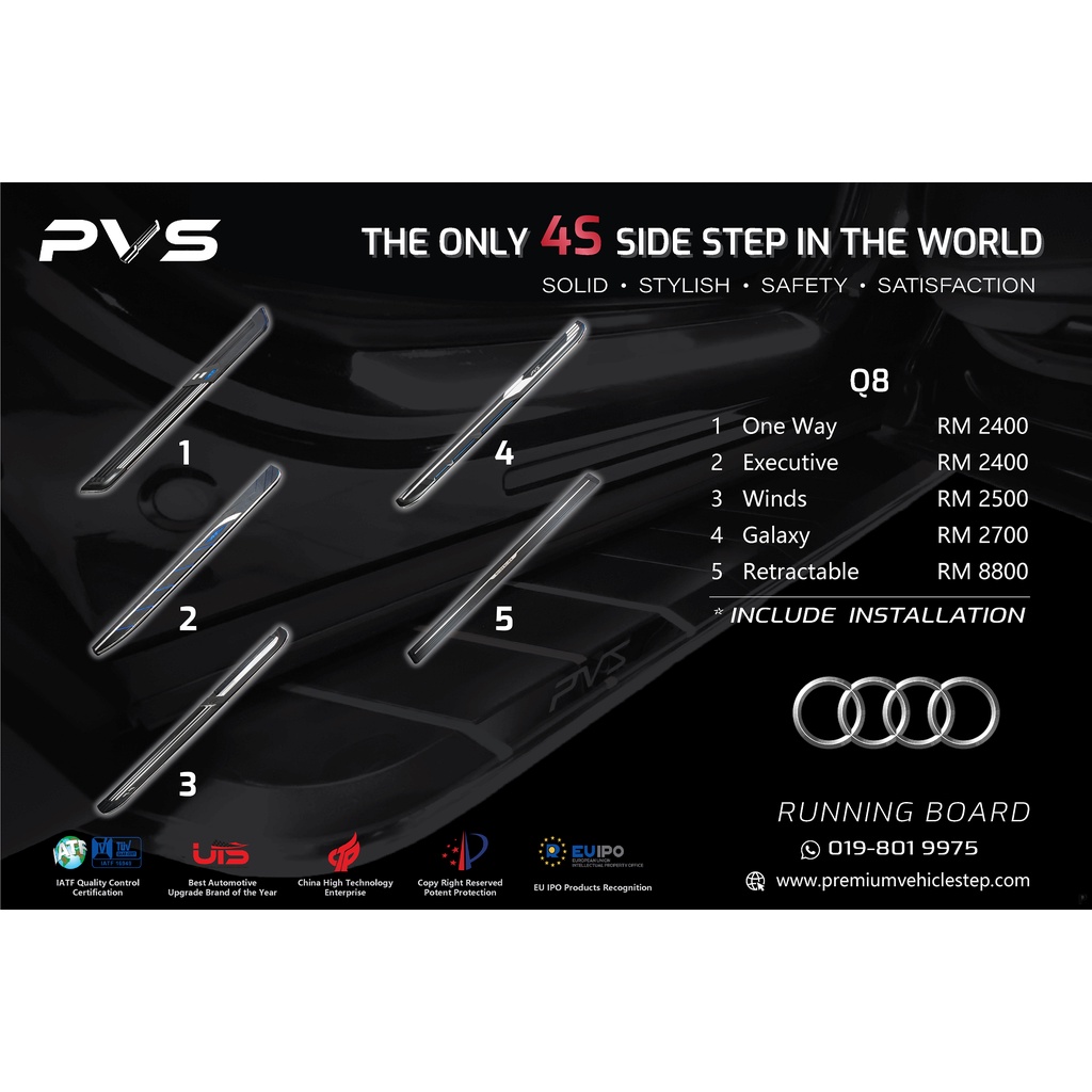 AUDI Q8 SIDE STEP RUNNING BOARD Shopee Malaysia