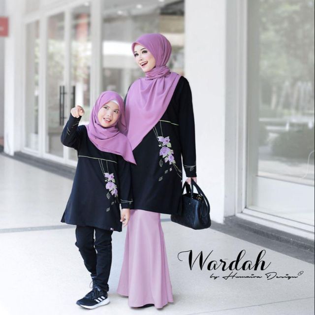 Humaira Design Wardah Dewasa Sahaja Baju Muslimah Women Muslimah