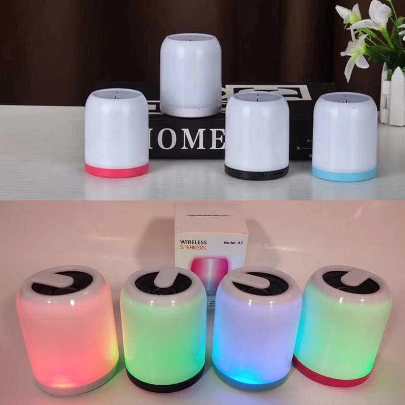 A1 Mini Portable Wireless Bluetooth Speaker With Led Light Tf Card Shopee Malaysia