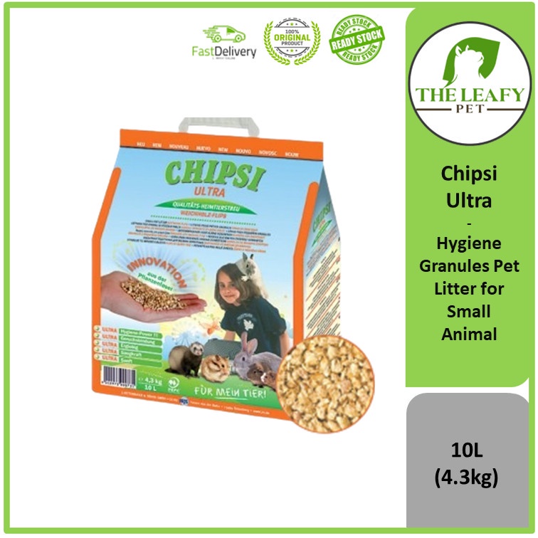 Chipsi Ultra Hygiene Granules Pet Litter for Small Animal 10L ( 4