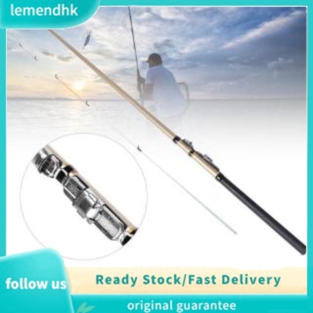 Lemen Telescopic Spinning Fishing Rod Freshwater Ice Fiberglass Travel With Bag