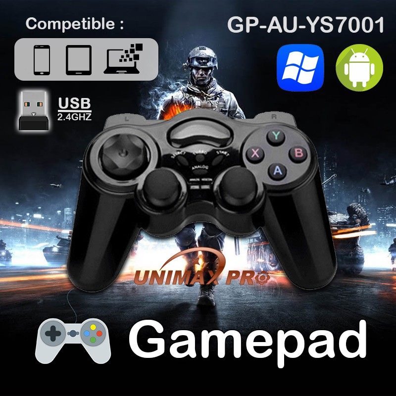 (Unimax Pro)( Gamepad ) Bluetooth or 2.4Ghz USB Wifi Wireless Game