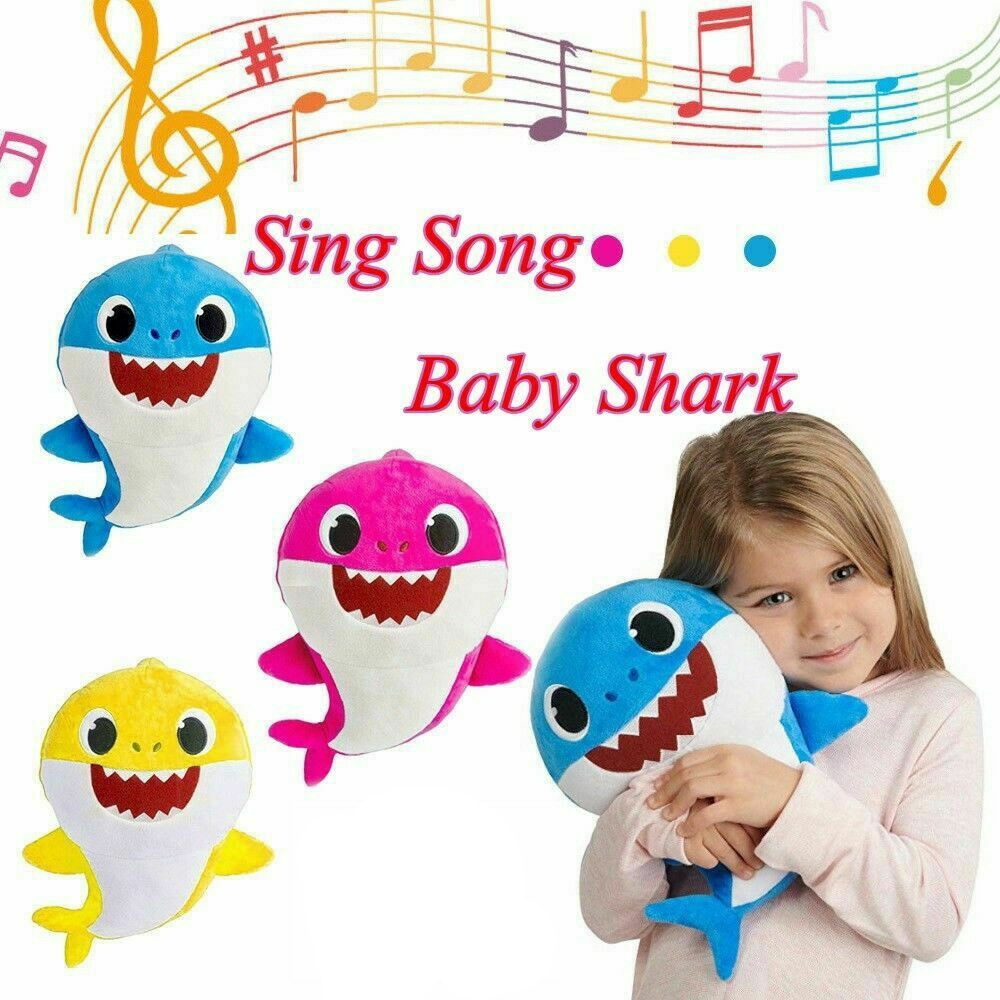 singing baby shark plush