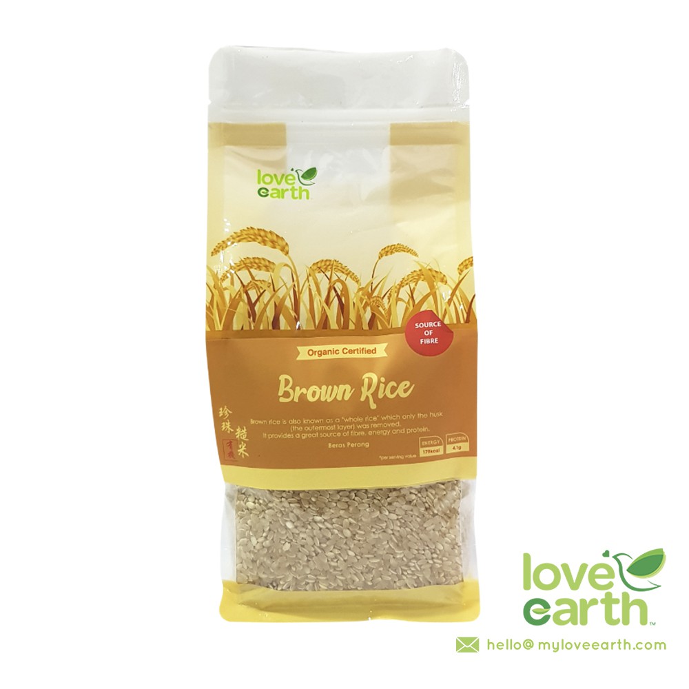 Love Earth Organic Brown Rice 1kg Shopee Malaysia