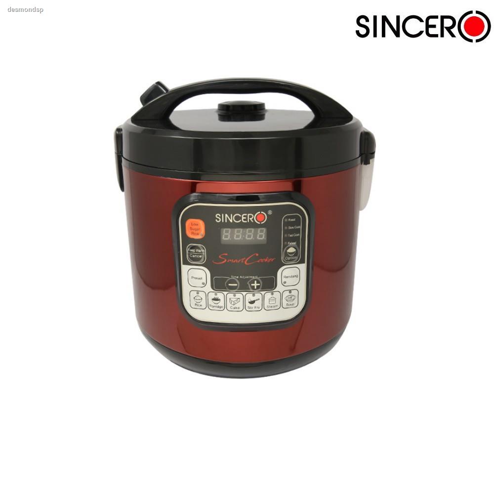 ♠[Kingsman] Sincero 6L Low Sugar Healthy Multifunction Smart Cooker Rice Cooker with Non Stick Inner Pot + FREEGift