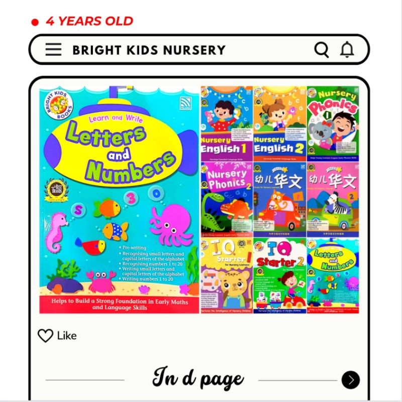 [ Buku Latihan Nursery ] - Bright Kids Nursery | Shopee Malaysia