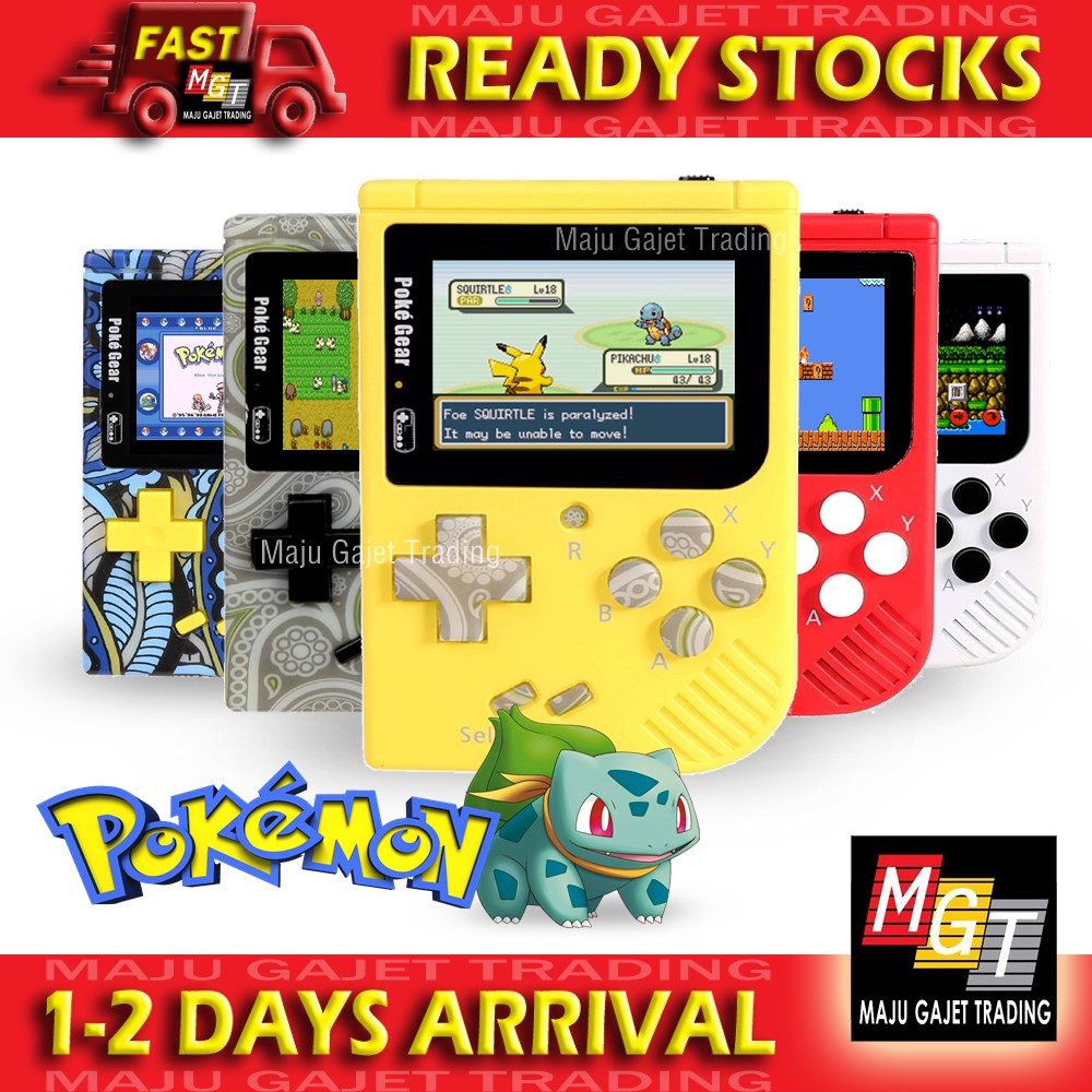 Mgt Pokegear Mini Portable Game Console Pokemon Super Mario Retro Gba Gameboy Poke Gear Support Micro Sd Shopee Malaysia