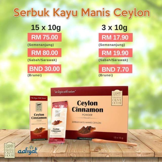 serbuk kayu manis ceylon