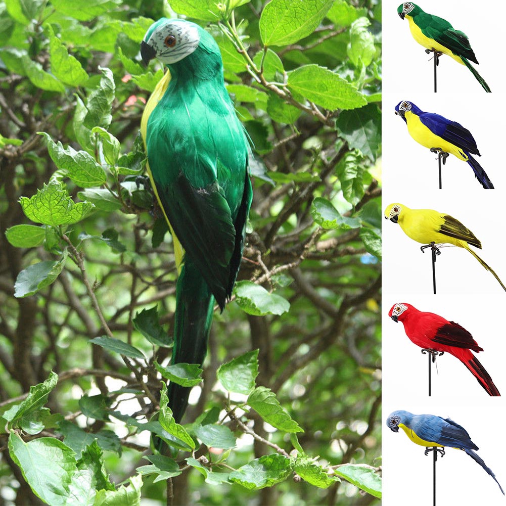Fake Parrot Artificial Birds Imitation Model Outdoor Garden Lawn