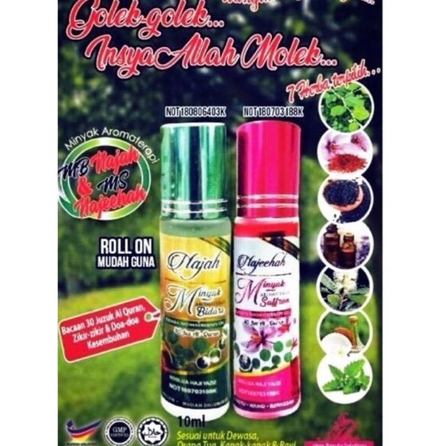 Minyak Aromaterapi najah & najeehah | Shopee Malaysia