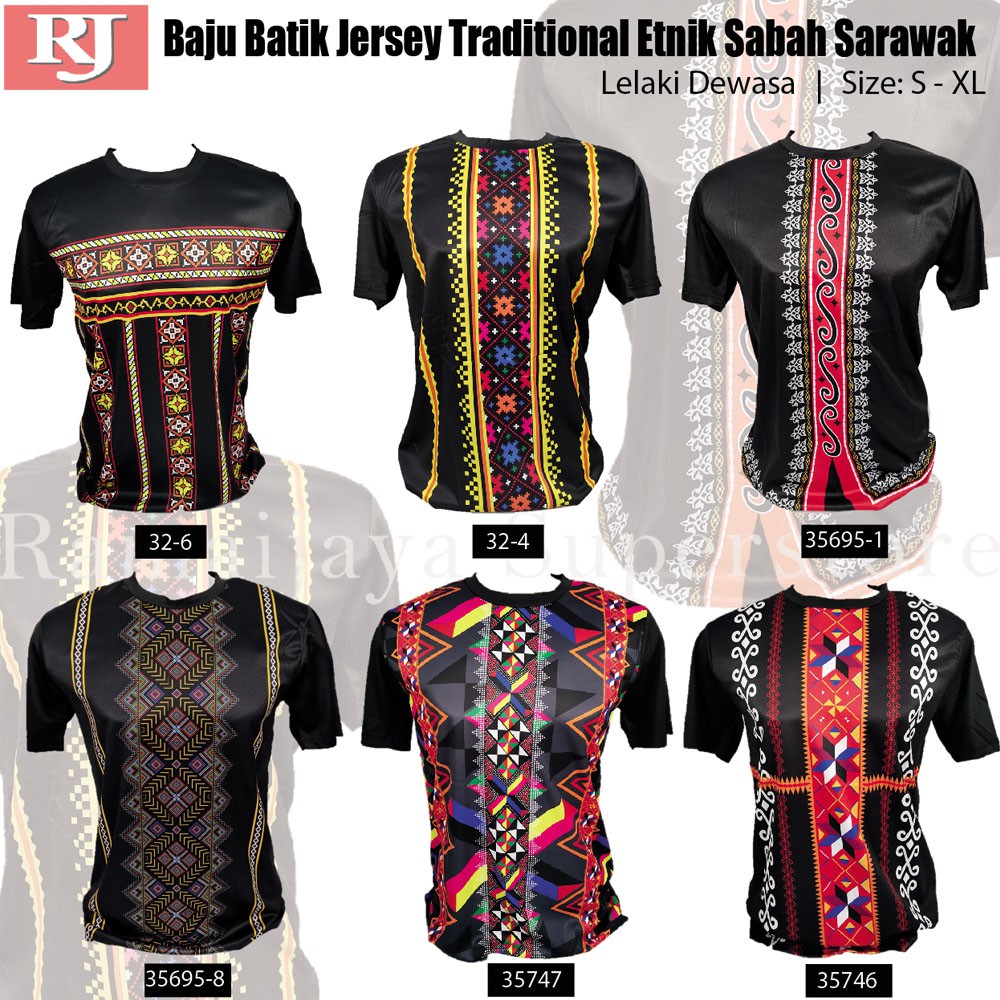 HOT Wholesale Unisex Baju  Batik  Jersey Traditional Etnik 