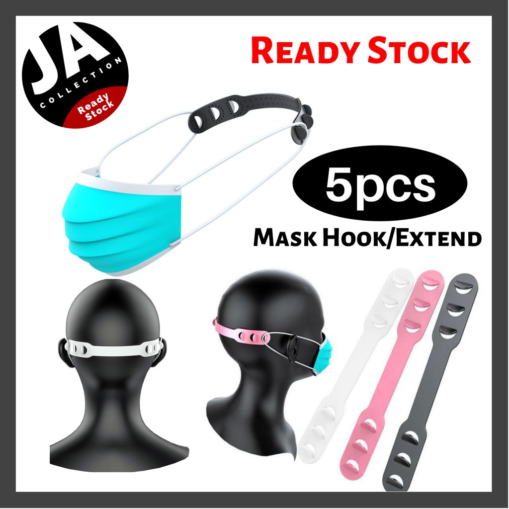 [Ready Stock] Mask Extension Mask Strap Mask Hook Adjustable Face Mask Hook No Ear Pain Head
