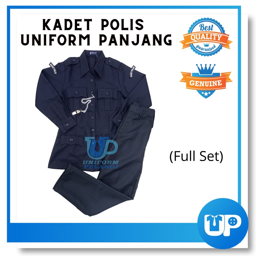 Uniform KP Long Slevee Baju KP Biru Gelap Perempuan Lengan Panjang