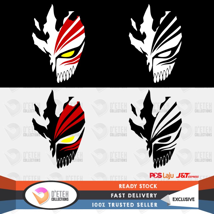 ICHIGO KUROSAKI Bleach Mask Vinyl Decal Sticker Shopee Malaysia