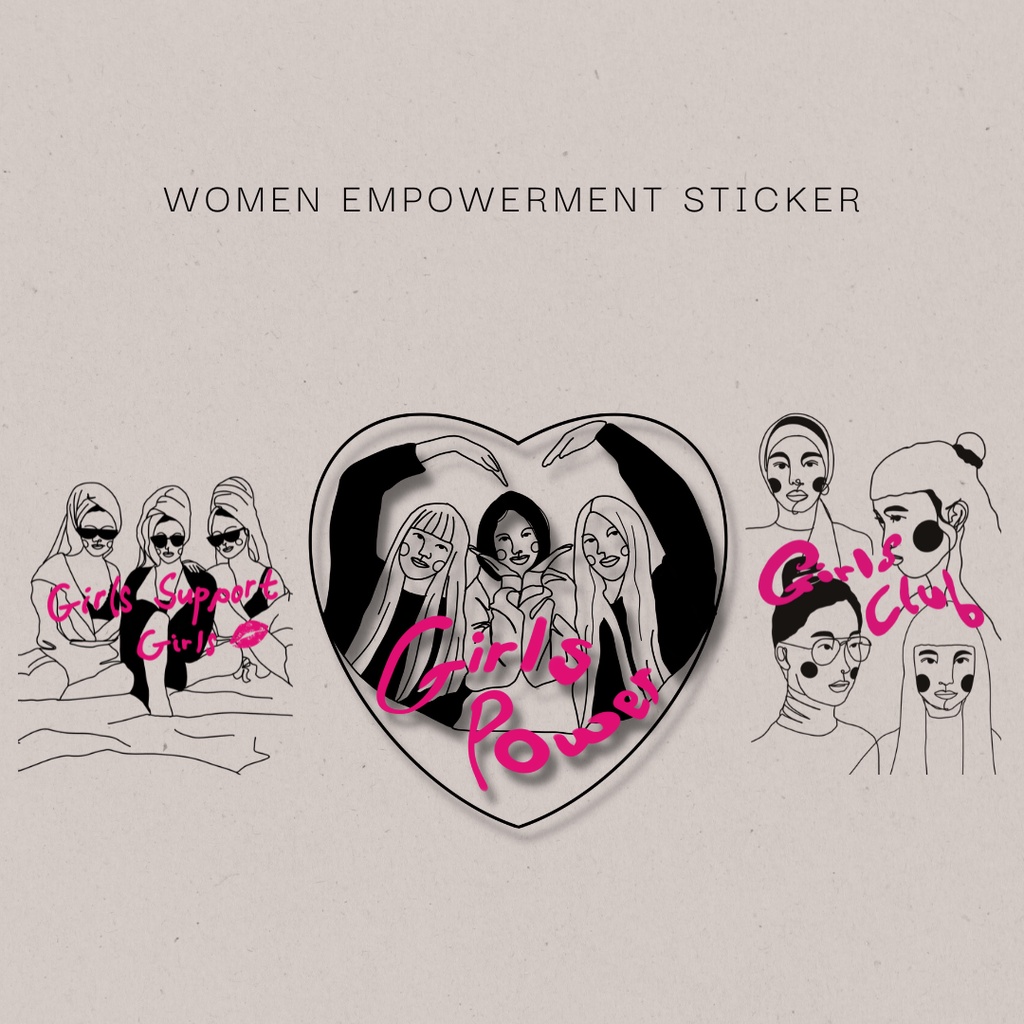 WOMEN EMPOWERMENT Sticker for journaling, decoration and stick