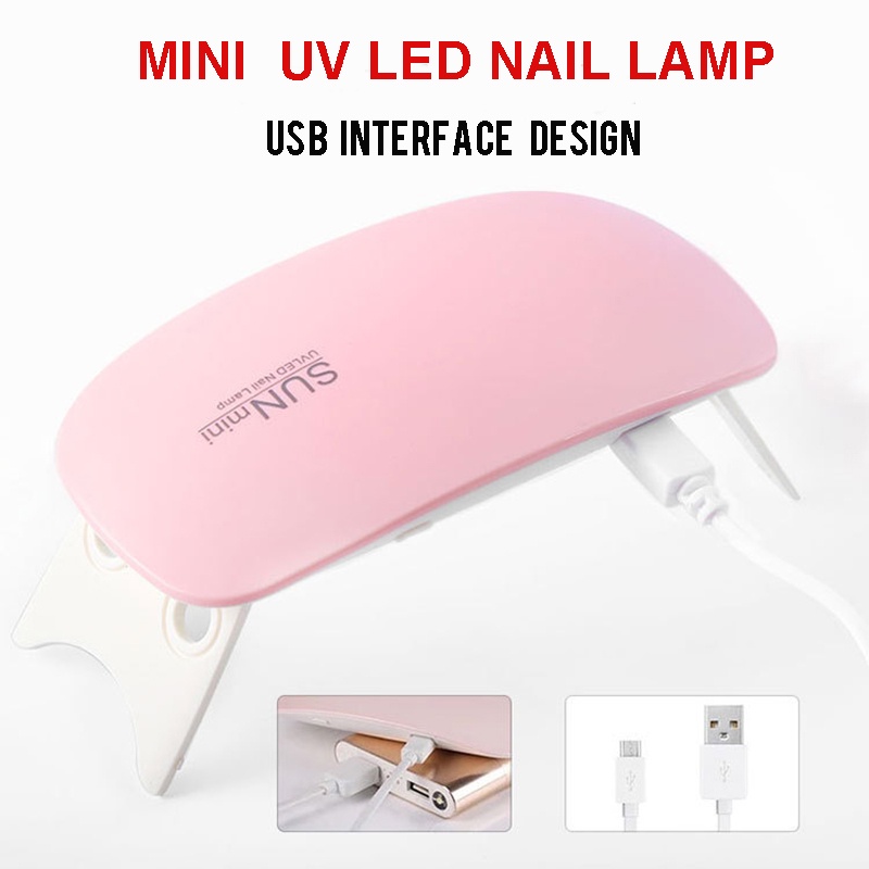 ❤  SUN MINI® 6W Mini Nail Lamp Nail Dryer Machine UV LED Lamp Portable USB Cable Nail Polish Drying Lamp 小功率无线鼠标美甲灯|