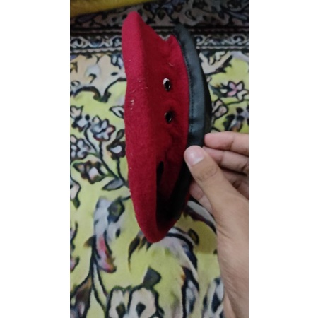 Beret merah wool original (Bomba/tentera)  Shopee Malaysia