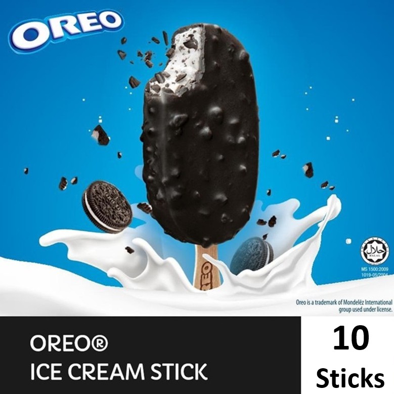 Oreo Stick Ice Cream 10 Sticks 92ml Each Shopee Malaysia