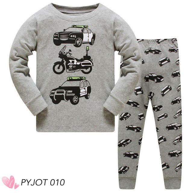 Baby Kids Children Pyjamas Sleepwear Baju Tidur PYJOT 010 Police Cars