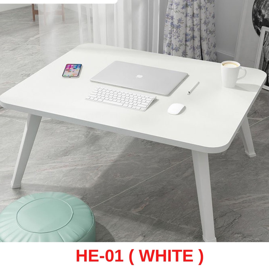Laptop Table Hpyhome Foldable Anti-slip Bed Notebook Portable Computer Desk Home Office Desks Meja Lipat HE-01 / HE-02