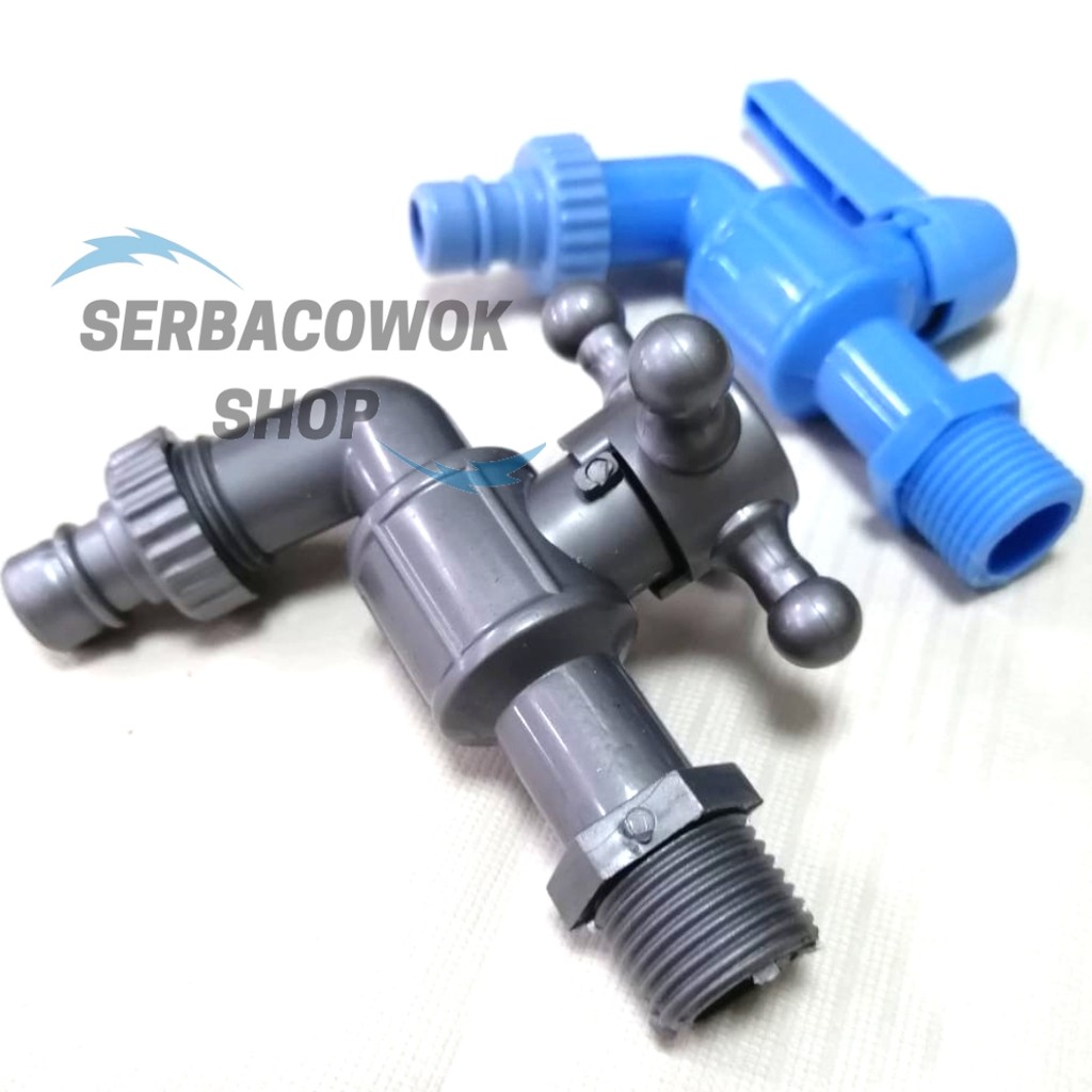 Pvc Water Faucet Plastic Garden Water Faucet 1/2 "Hand Crank Model