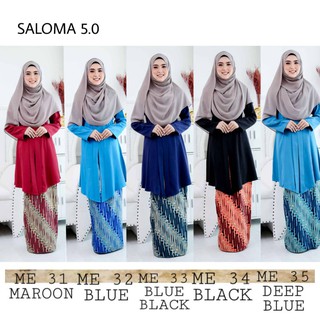  BAJU  KEBAYA  SALOMA PLUS SIZE XS 5XL KURUNG  MODEN  NURSING  