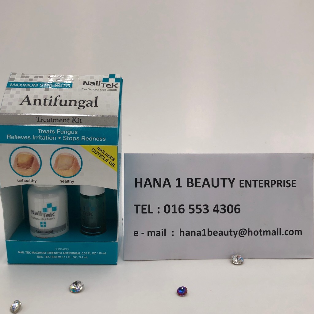 NAIL TEK Anti Fungal Treatment Kit with Renew Cuticle Oil (READY STOCK) Shopee Malaysia