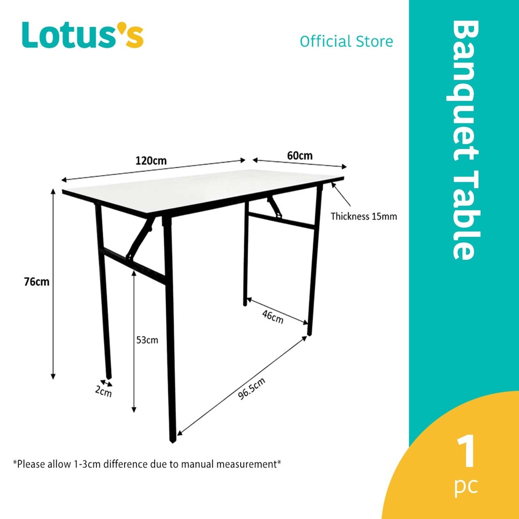 Lotus's Banquet Table 120X60X76Cm (Foldable / Catering / Event