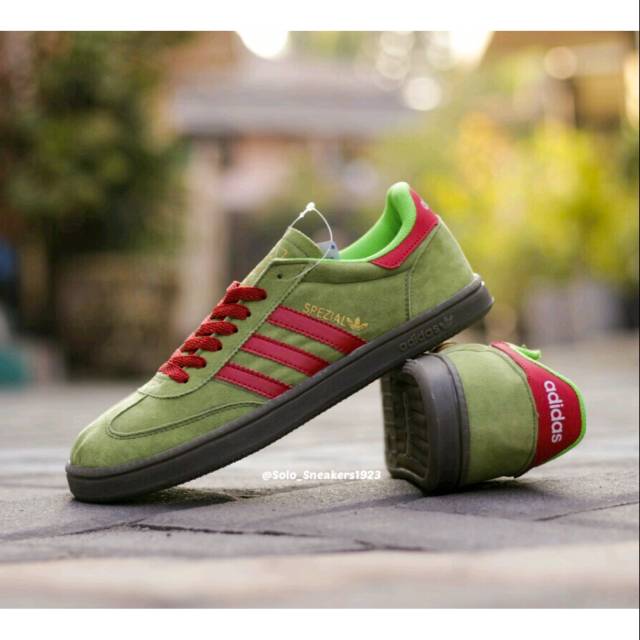 adidas spezial olive green