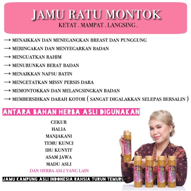 Buy Jamu Ratu Montok By Ibukzetty Seetracker Malaysia
