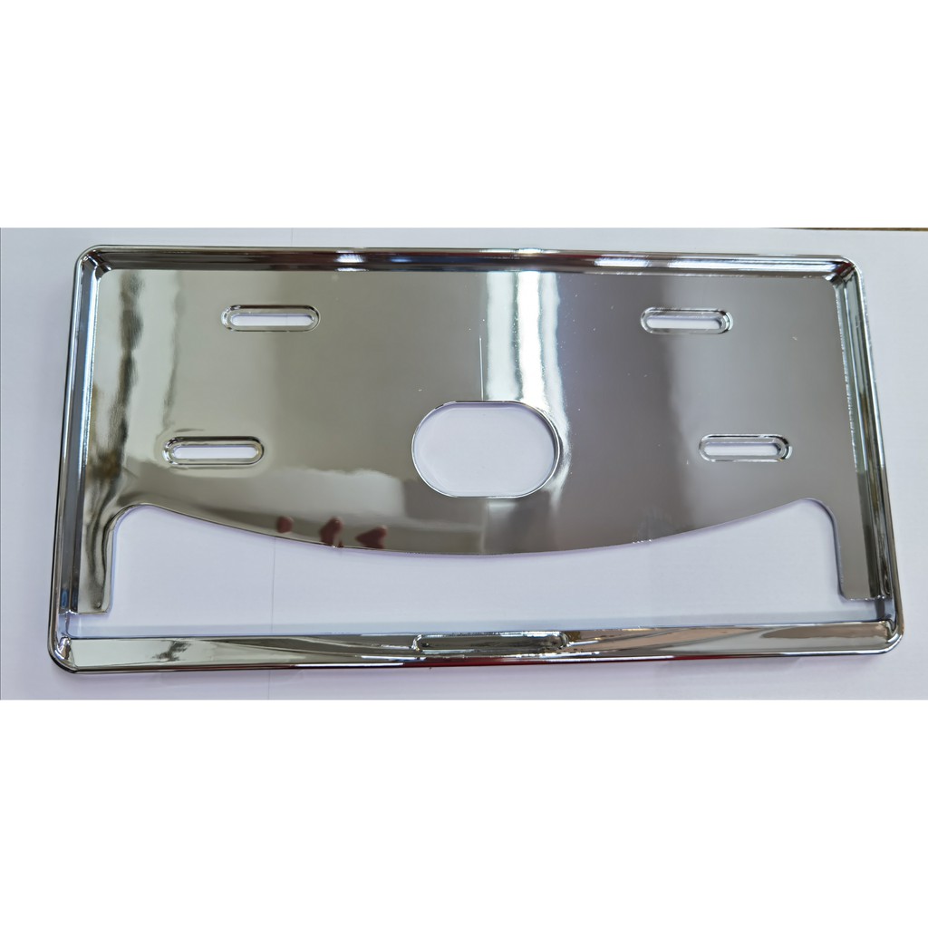 JDM Silver Chrome Car License Plate Vehicle Number Plate Cover Holder