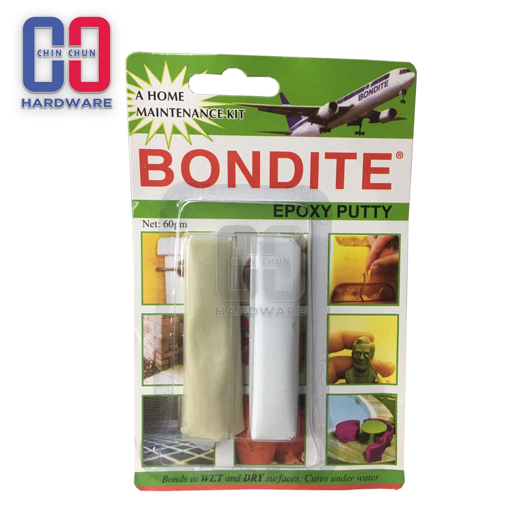 BONDITE EPOXY PUTTY HOME MAINENANCE KIT PUTTY GLUE 60GM
